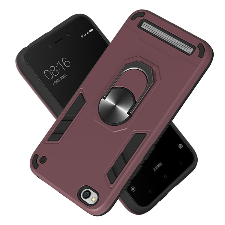 For Xiaomi Redmi 5A / 5A Prime / Y1 2 in 1 Armour Series PC + TPU Protective Case with Ring Holder