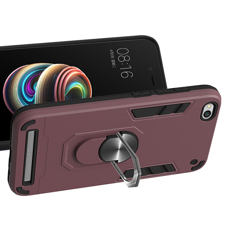 For Xiaomi Redmi 5A / 5A Prime / Y1 2 in 1 Armour Series PC + TPU Protective Case with Ring Holder