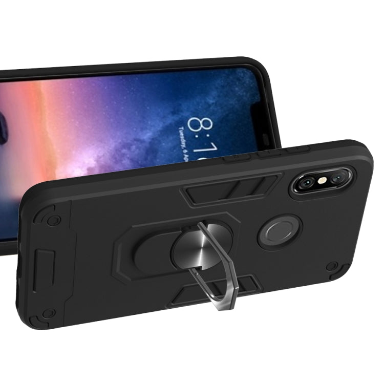 For Xiaomi Rdemi 6 Pro / Mi A2 Lite 2 in 1 Armour Series PC + TPU Protective Case with Ring Holder