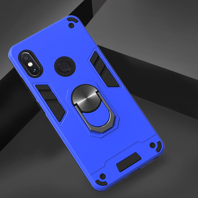 For Xiaomi Rdemi Note 5 Pro / Note 5 2 in 1 Armour Series PC + TPU Protective Case with Ring Holder