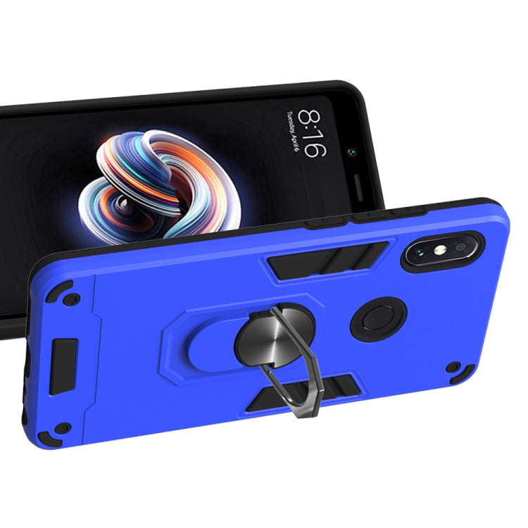 For Xiaomi Rdemi Note 5 Pro / Note 5 2 in 1 Armour Series PC + TPU Protective Case with Ring Holder