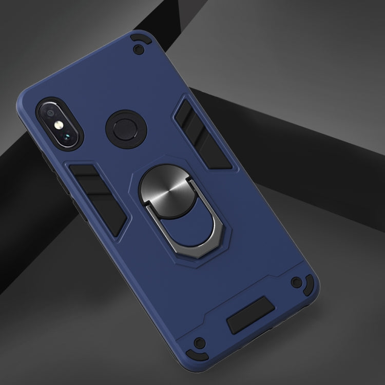 For Xiaomi Rdemi Note 5 Pro / Note 5 2 in 1 Armour Series PC + TPU Protective Case with Ring Holder