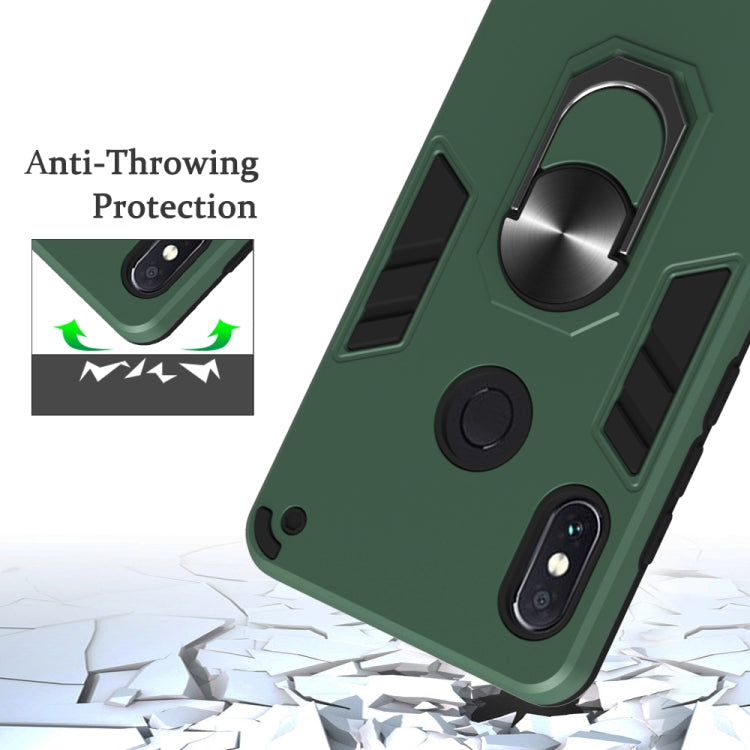 For Xiaomi Rdemi Note 5 Pro / Note 5 2 in 1 Armour Series PC + TPU Protective Case with Ring Holder