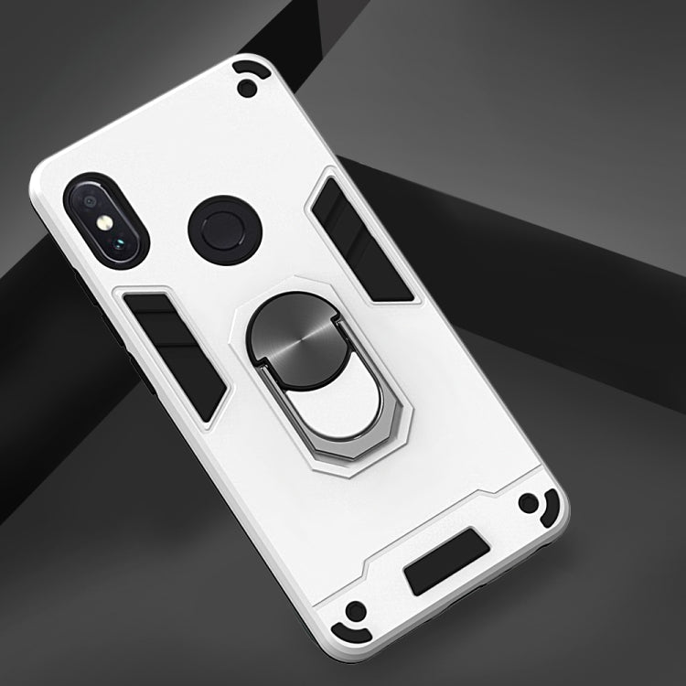 For Xiaomi Rdemi Note 5 Pro / Note 5 2 in 1 Armour Series PC + TPU Protective Case with Ring Holder