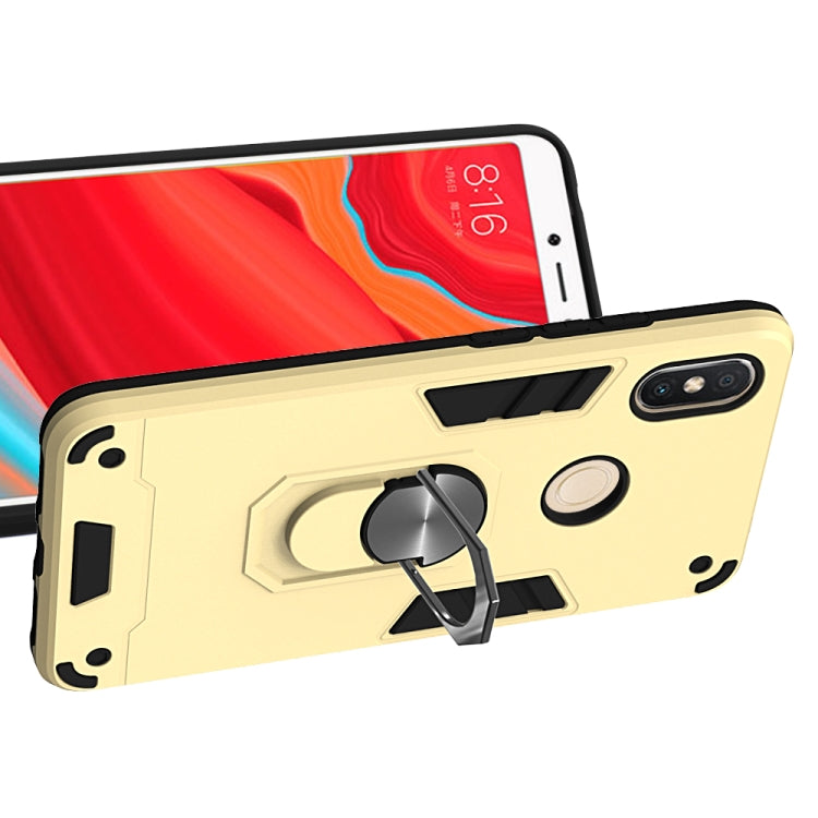 For Xiaomi Rdemi S2 / Y2 2 in 1 Armour Series PC + TPU Protective Case with Ring Holder