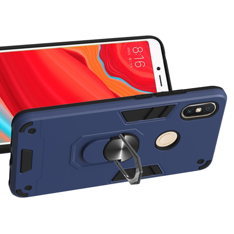 For Xiaomi Rdemi S2 / Y2 2 in 1 Armour Series PC + TPU Protective Case with Ring Holder
