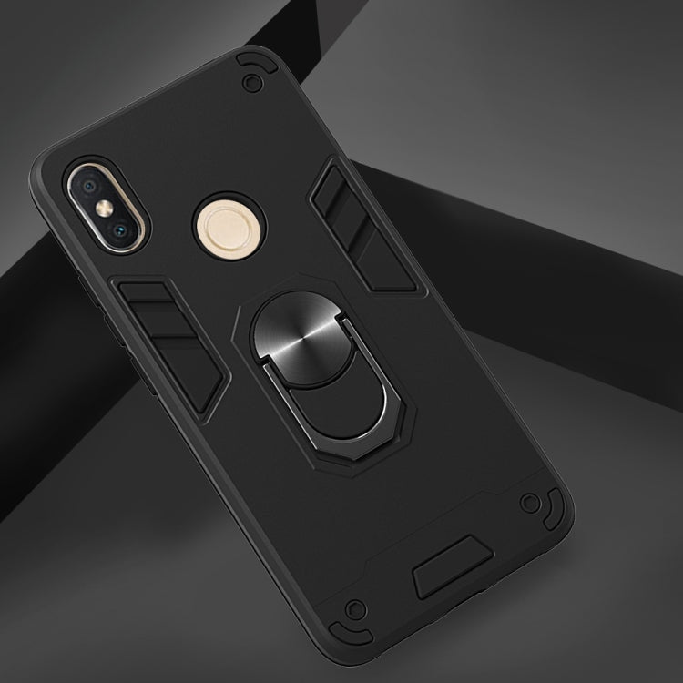 For Xiaomi Rdemi S2 / Y2 2 in 1 Armour Series PC + TPU Protective Case with Ring Holder