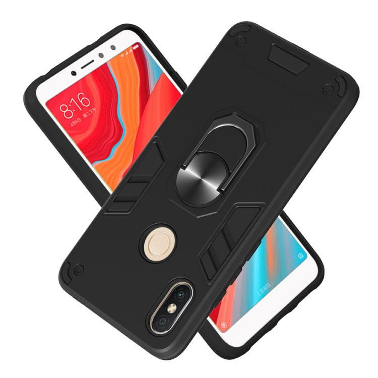 For Xiaomi Rdemi S2 / Y2 2 in 1 Armour Series PC + TPU Protective Case with Ring Holder