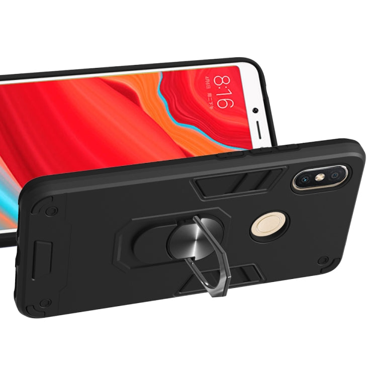For Xiaomi Rdemi S2 / Y2 2 in 1 Armour Series PC + TPU Protective Case with Ring Holder