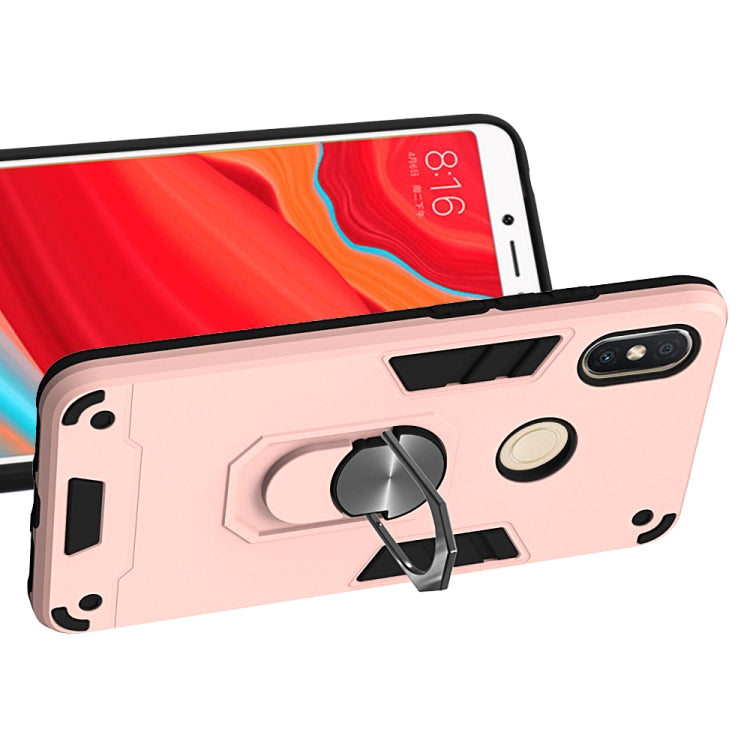 For Xiaomi Rdemi S2 / Y2 2 in 1 Armour Series PC + TPU Protective Case with Ring Holder