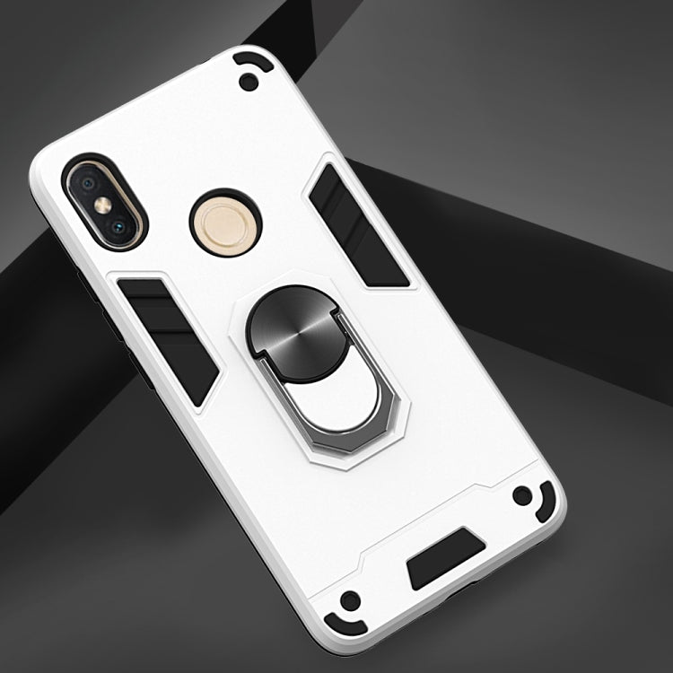 For Xiaomi Rdemi S2 / Y2 2 in 1 Armour Series PC + TPU Protective Case with Ring Holder
