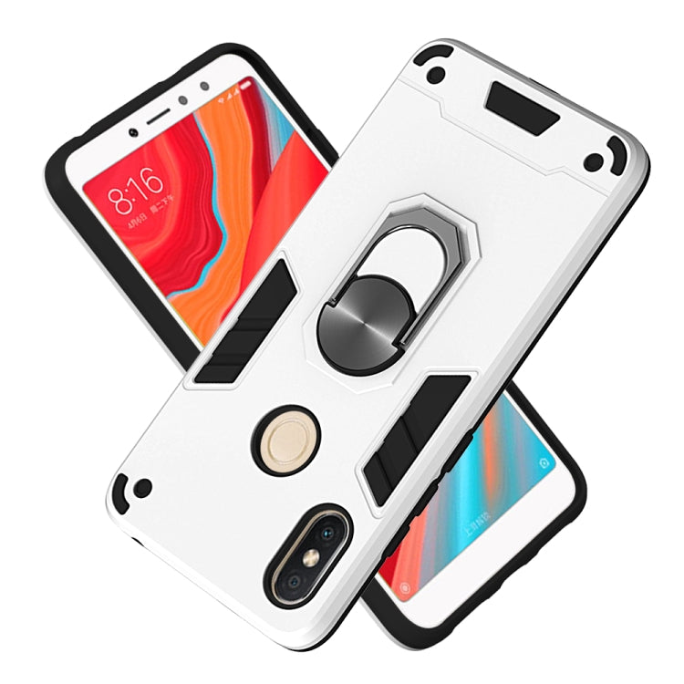 For Xiaomi Rdemi S2 / Y2 2 in 1 Armour Series PC + TPU Protective Case with Ring Holder