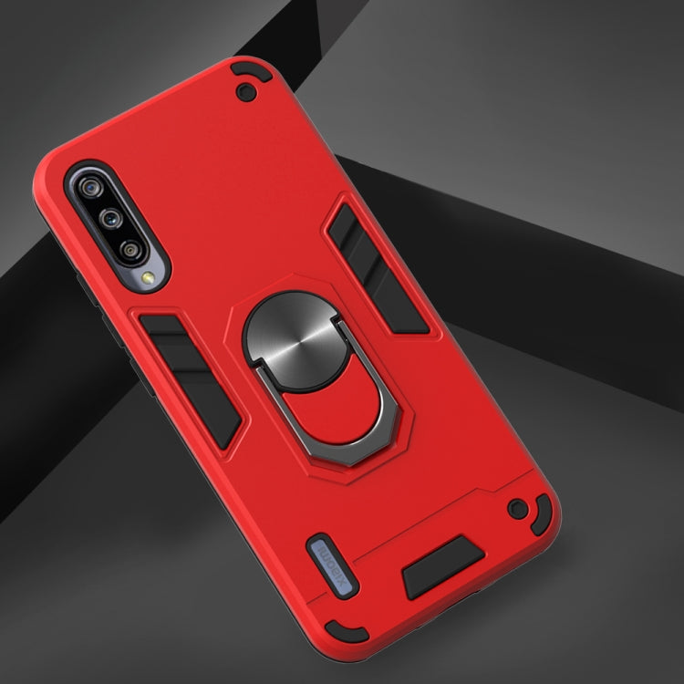 For Xiaomi Mi CC9e / A3 2 in 1 Armour Series PC + TPU Protective Case with Ring Holder
