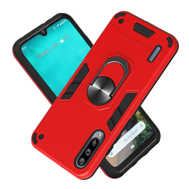 For Xiaomi Mi CC9e / A3 2 in 1 Armour Series PC + TPU Protective Case with Ring Holder