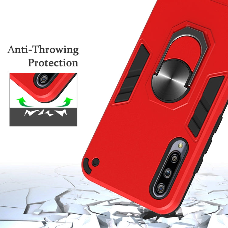 For Xiaomi Mi CC9e / A3 2 in 1 Armour Series PC + TPU Protective Case with Ring Holder