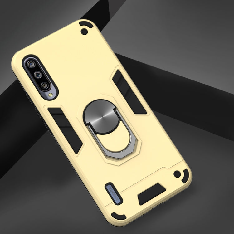 For Xiaomi Mi CC9e / A3 2 in 1 Armour Series PC + TPU Protective Case with Ring Holder