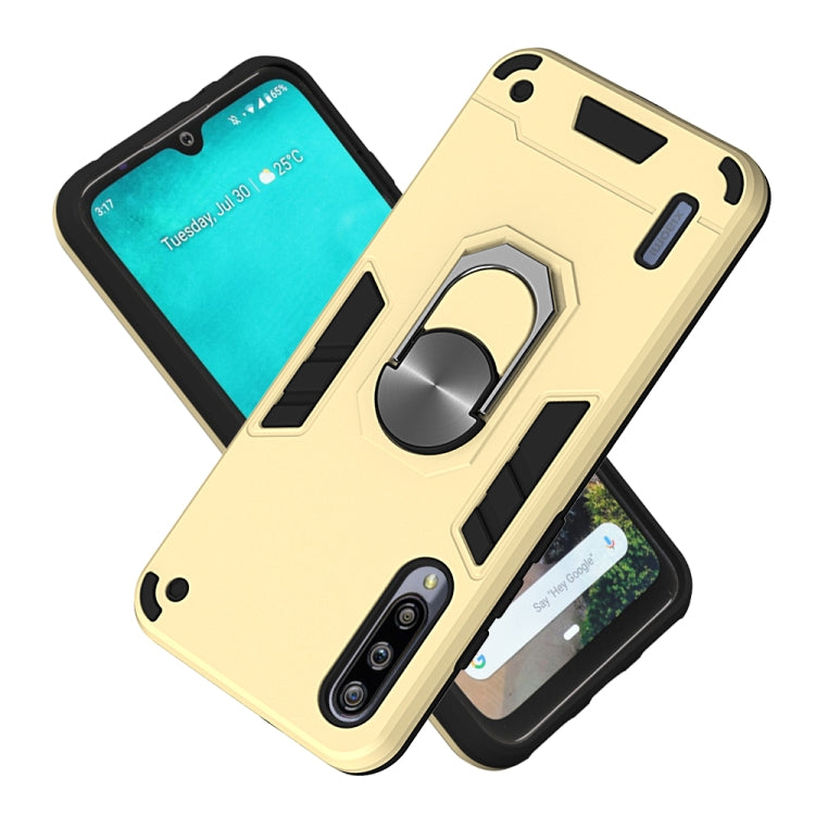 For Xiaomi Mi CC9e / A3 2 in 1 Armour Series PC + TPU Protective Case with Ring Holder