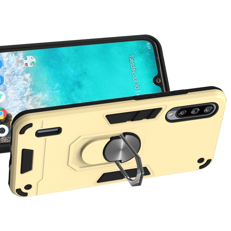 For Xiaomi Mi CC9e / A3 2 in 1 Armour Series PC + TPU Protective Case with Ring Holder