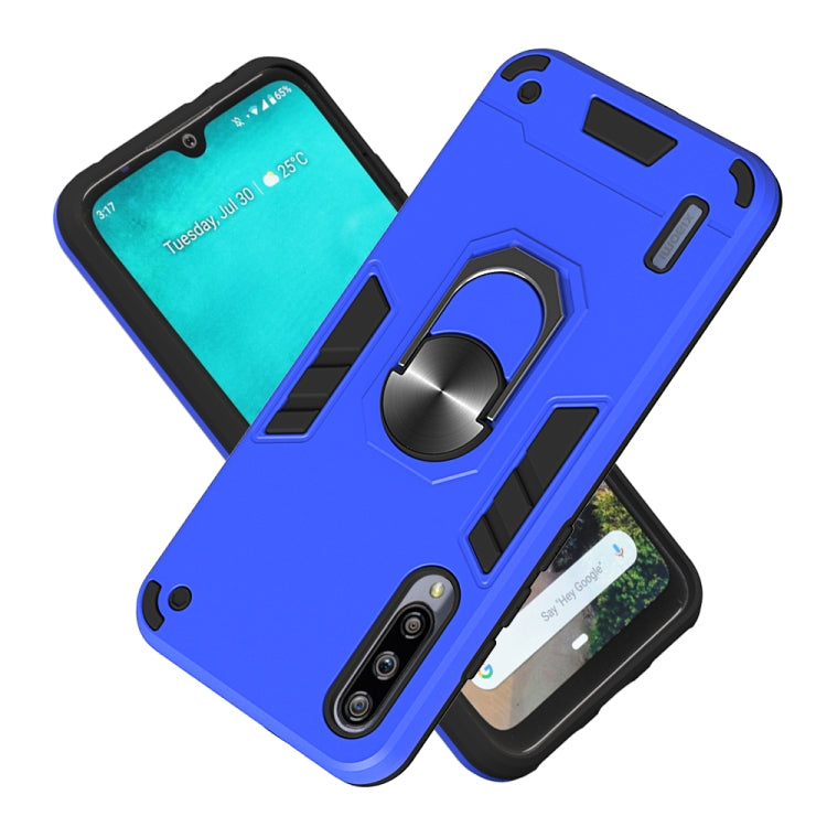 For Xiaomi Mi CC9e / A3 2 in 1 Armour Series PC + TPU Protective Case with Ring Holder