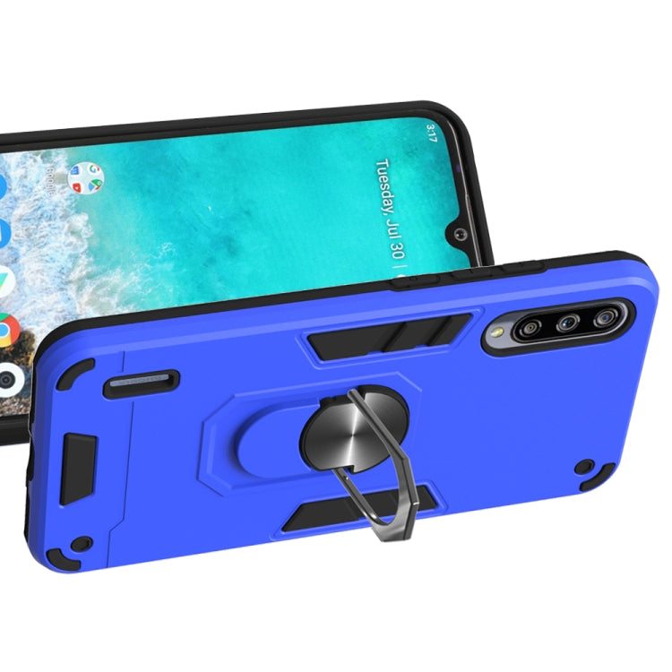 For Xiaomi Mi CC9e / A3 2 in 1 Armour Series PC + TPU Protective Case with Ring Holder