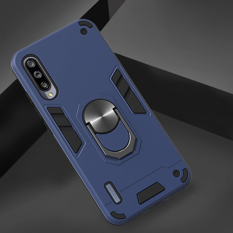 For Xiaomi Mi CC9e / A3 2 in 1 Armour Series PC + TPU Protective Case with Ring Holder