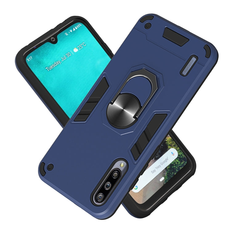 For Xiaomi Mi CC9e / A3 2 in 1 Armour Series PC + TPU Protective Case with Ring Holder