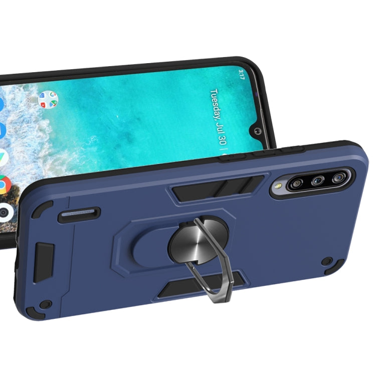 For Xiaomi Mi CC9e / A3 2 in 1 Armour Series PC + TPU Protective Case with Ring Holder