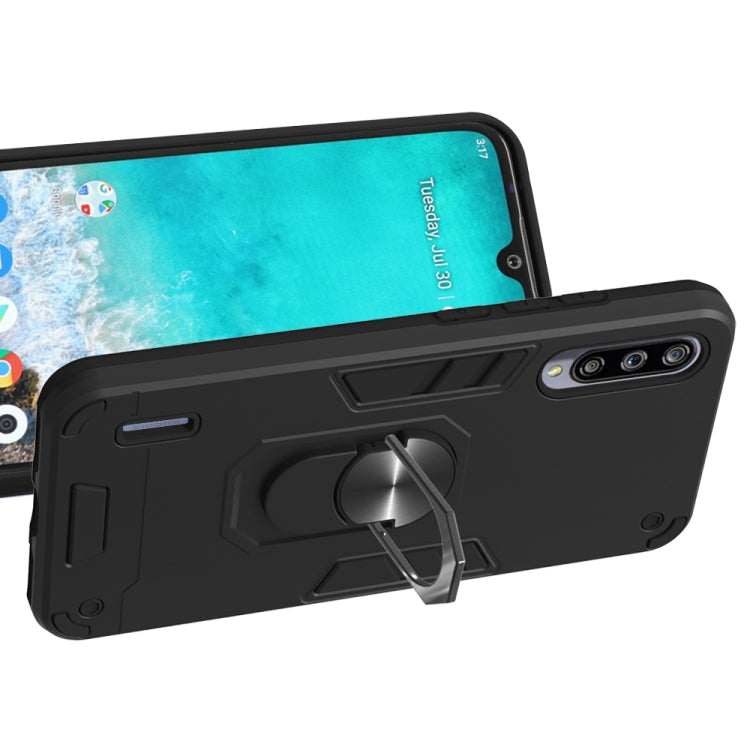 For Xiaomi Mi CC9e / A3 2 in 1 Armour Series PC + TPU Protective Case with Ring Holder