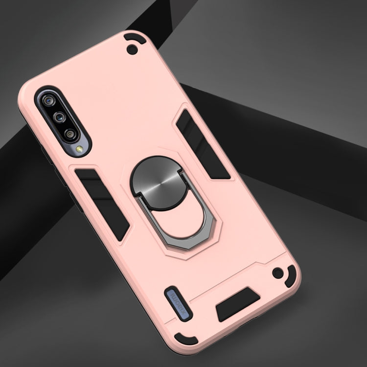 For Xiaomi Mi CC9e / A3 2 in 1 Armour Series PC + TPU Protective Case with Ring Holder