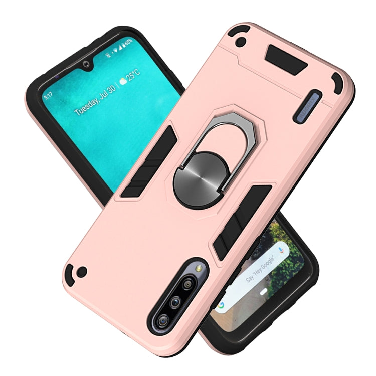 For Xiaomi Mi CC9e / A3 2 in 1 Armour Series PC + TPU Protective Case with Ring Holder