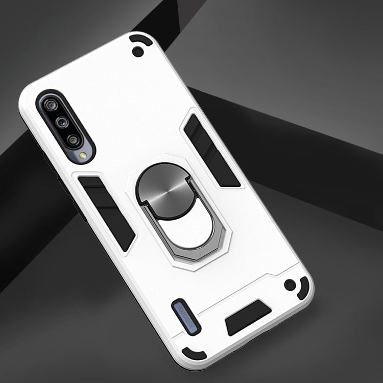 For Xiaomi Mi CC9e / A3 2 in 1 Armour Series PC + TPU Protective Case with Ring Holder