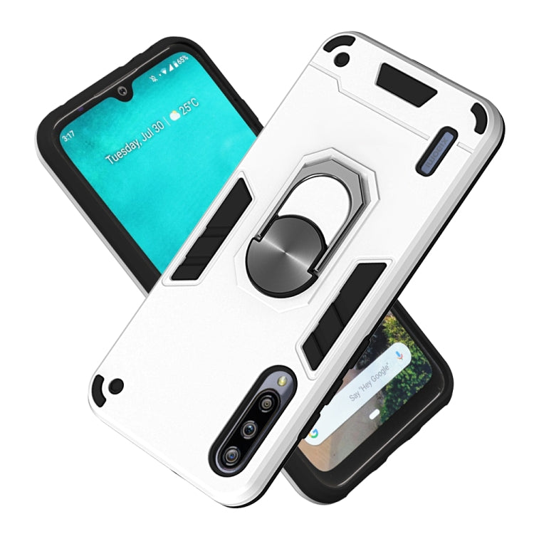 For Xiaomi Mi CC9e / A3 2 in 1 Armour Series PC + TPU Protective Case with Ring Holder