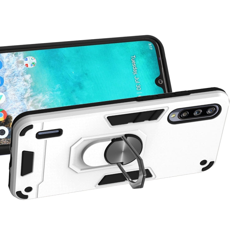 For Xiaomi Mi CC9e / A3 2 in 1 Armour Series PC + TPU Protective Case with Ring Holder
