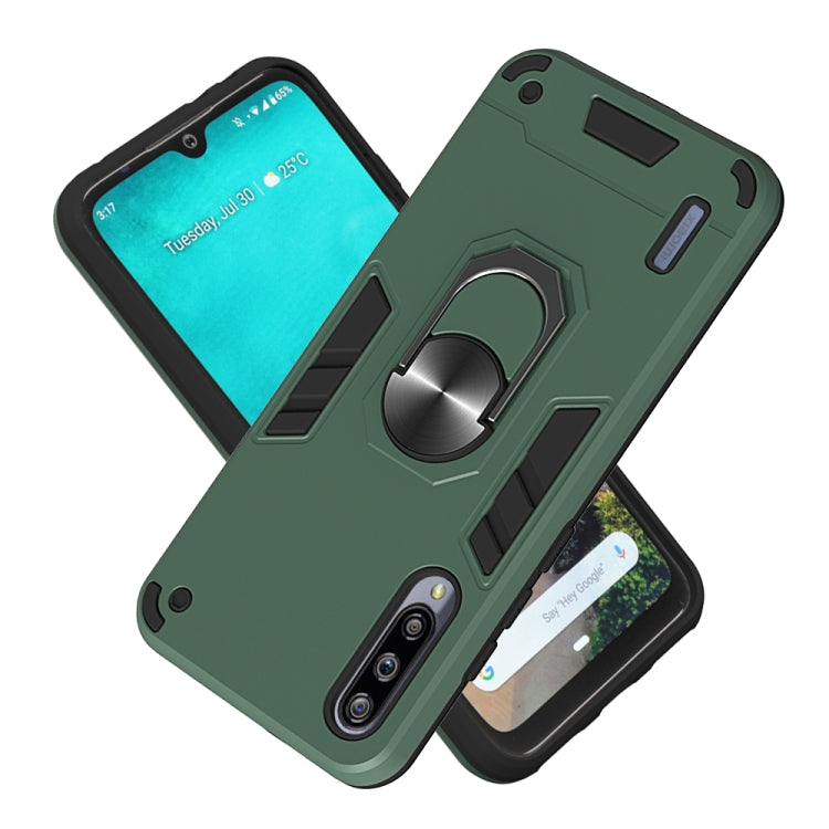 For Xiaomi Mi CC9e / A3 2 in 1 Armour Series PC + TPU Protective Case with Ring Holder