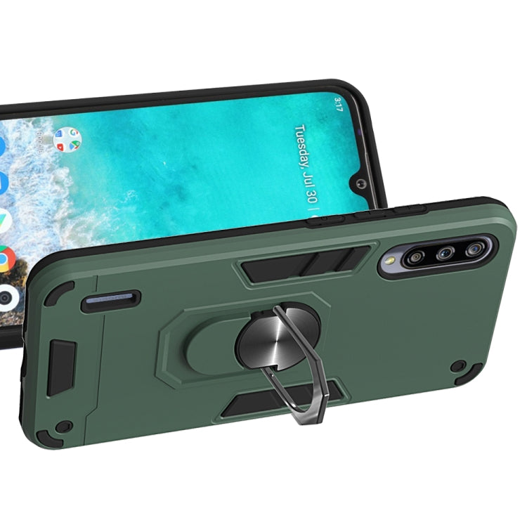 For Xiaomi Mi CC9e / A3 2 in 1 Armour Series PC + TPU Protective Case with Ring Holder