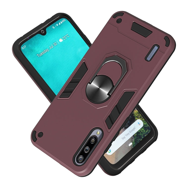 For Xiaomi Mi CC9e / A3 2 in 1 Armour Series PC + TPU Protective Case with Ring Holder