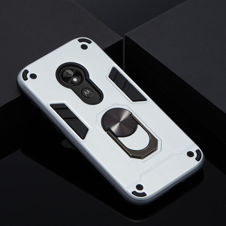 For Motorola E5 Play / E5 (US Version) 2 in 1 Armour Series PC + TPU Protective Case with Ring Holder