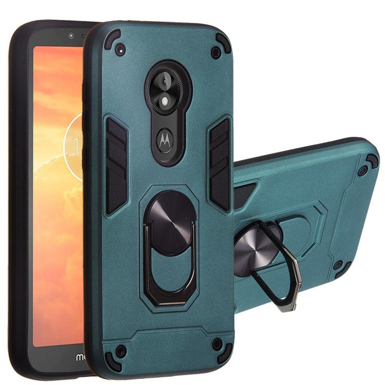 For Motorola E5 Play / E5 (US Version) 2 in 1 Armour Series PC + TPU Protective Case with Ring Holder
