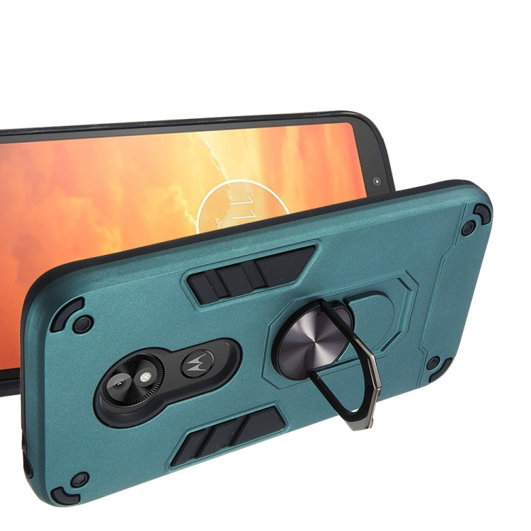 For Motorola E5 Play / E5 (US Version) 2 in 1 Armour Series PC + TPU Protective Case with Ring Holder
