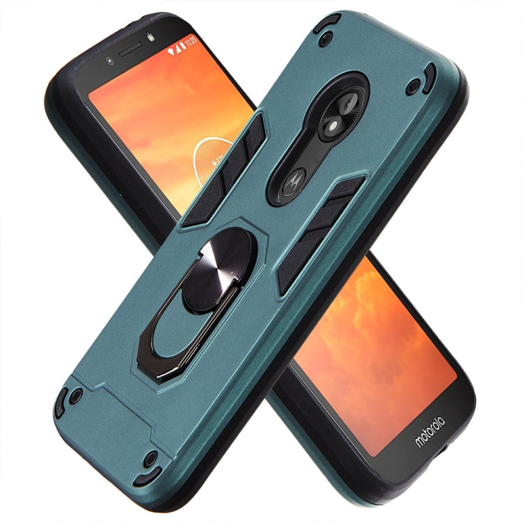 For Motorola E5 Play / E5 (US Version) 2 in 1 Armour Series PC + TPU Protective Case with Ring Holder