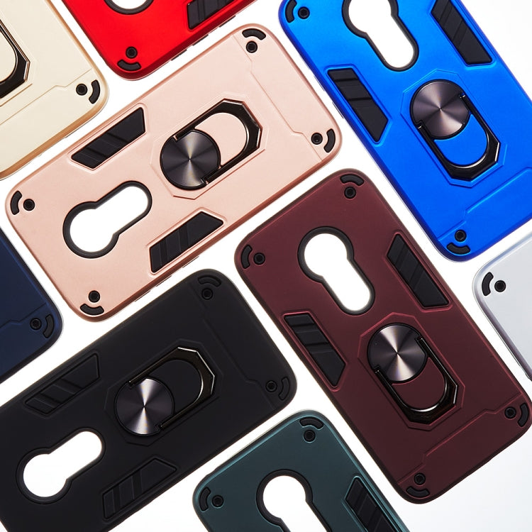 For Motorola E5 Play / E5 (US Version) 2 in 1 Armour Series PC + TPU Protective Case with Ring Holder