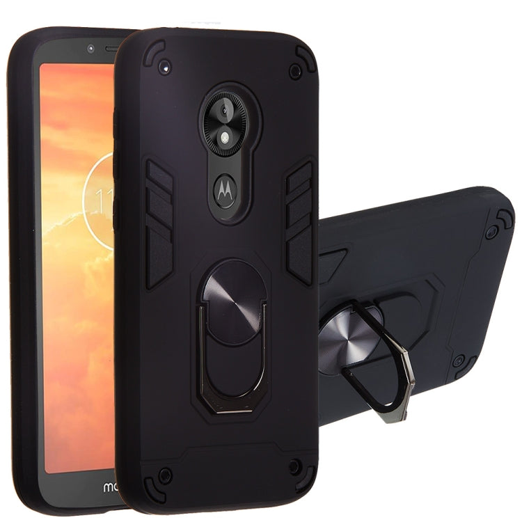For Motorola E5 Play / E5 (US Version) 2 in 1 Armour Series PC + TPU Protective Case with Ring Holder
