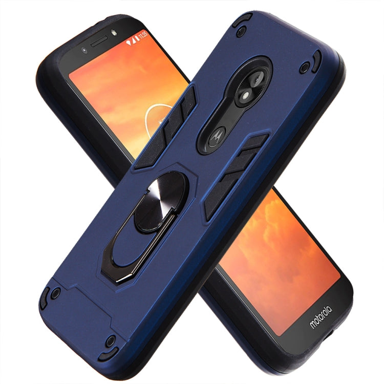 For Motorola E5 Play / E5 (US Version) 2 in 1 Armour Series PC + TPU Protective Case with Ring Holder