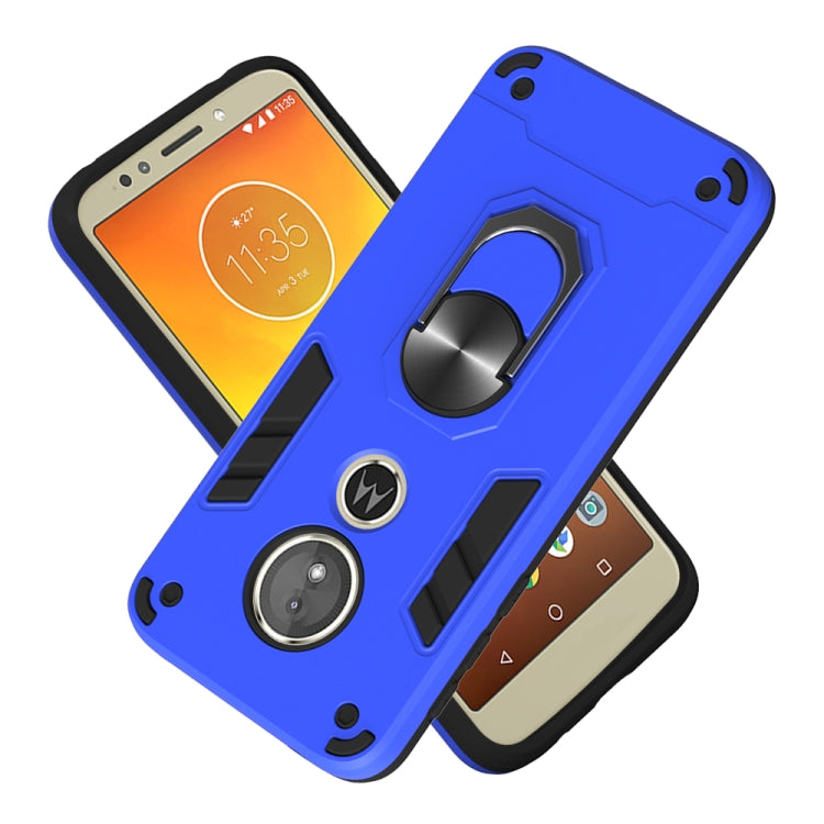 For Motorola Moto E5(EU Version) / G6 Play 2 in 1 Armour Series PC + TPU Protective Case with Ring Holder