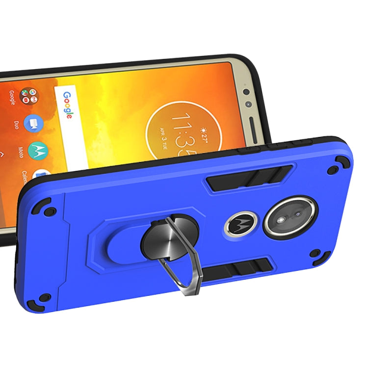 For Motorola Moto E5(EU Version) / G6 Play 2 in 1 Armour Series PC + TPU Protective Case with Ring Holder