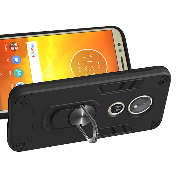 For Motorola Moto E5(EU Version) / G6 Play 2 in 1 Armour Series PC + TPU Protective Case with Ring Holder