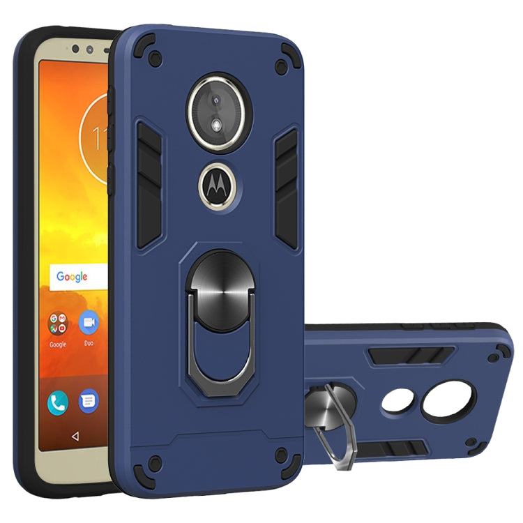 For Motorola Moto E5(EU Version) / G6 Play 2 in 1 Armour Series PC + TPU Protective Case with Ring Holder
