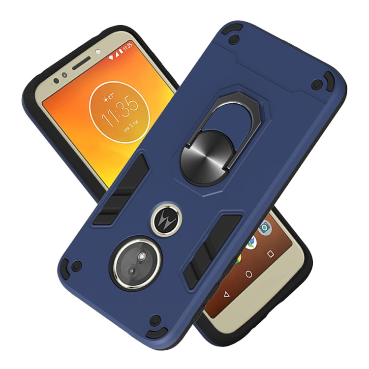 For Motorola Moto E5(EU Version) / G6 Play 2 in 1 Armour Series PC + TPU Protective Case with Ring Holder