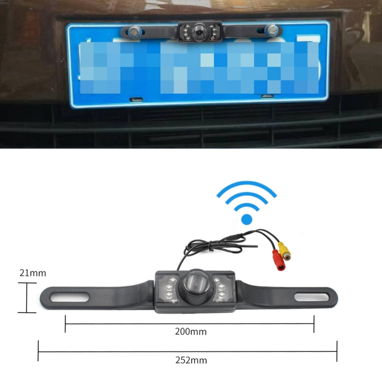 PZ704 413-W Car Waterproof 4.3 inch Suction Cup Built-in Wireless Reversing Image Rearview Monitor