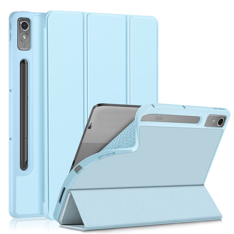 For Lenovo Tab P12 12.7 2023 3-folding TPU Smart Leather Tablet Case